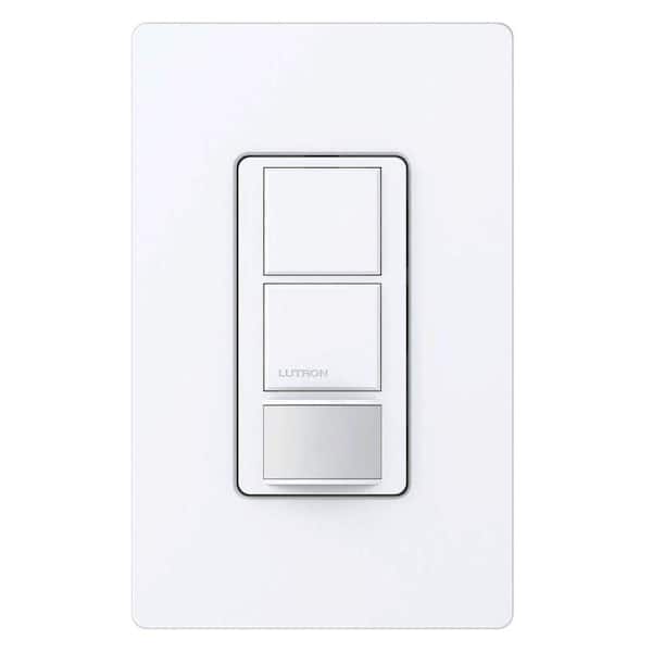 Gray Maestro Dual Circuit Motion Sensor Switch, 6-Amp/Single-Pole, Pladium (MS-OPS6-DDV-PD)