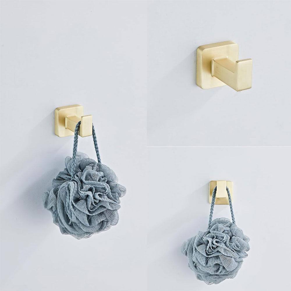 Brushed Gold Stainless Steel 4-Piece Bathroom Hardware Set