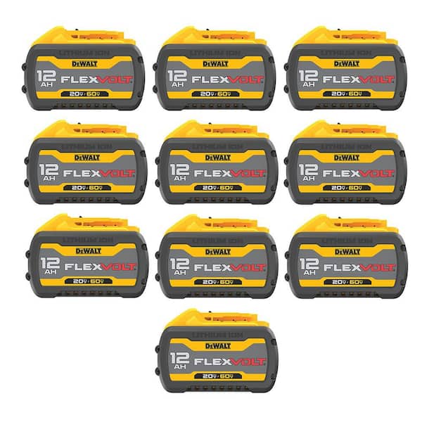 FLEXVOLT 20V/60V MAX Lithium-Ion 12.0Ah Battery Pack (10-Pack)