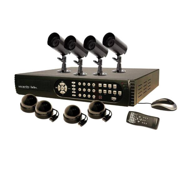 Security Labs 8 CH 500 GB Hard Drive Surveillance System with (8) 420 TVL Cameras-DISCONTINUED