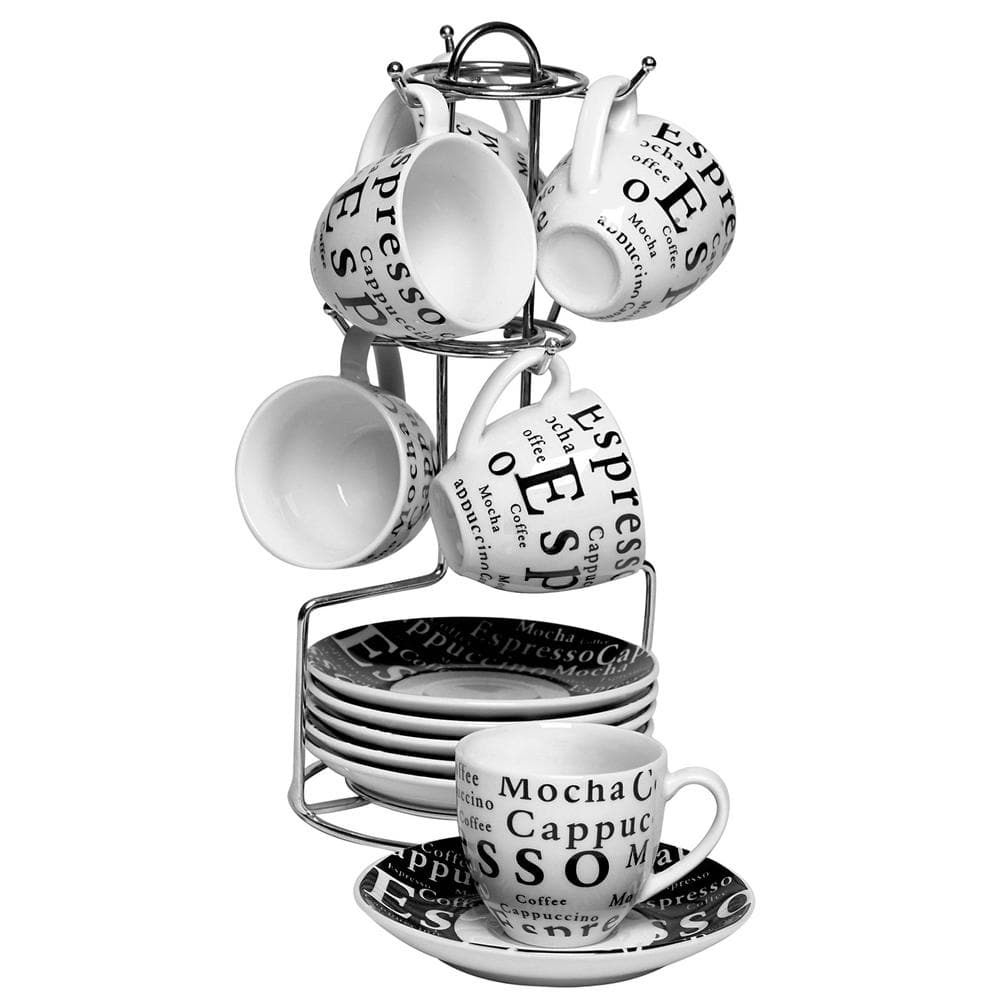 Espresso Expressions Espresso Cups with Saucers - Thumbnail 3