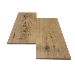 1 in. x 12 in. x 6 ft. Rustic White Oak S4S Hardwood Board (2-Pack)