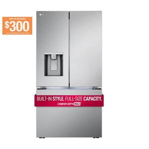 26 cu. ft. 3 Door French Door Refrigerator with Ice and Water with 4 types of Ice in Stainless Counter Depth Max