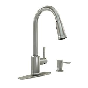 Indi Single-Handle Pull-Down Sprayer Kitchen Faucet with Reflex and Power Clean in Spot Resist Stainless
