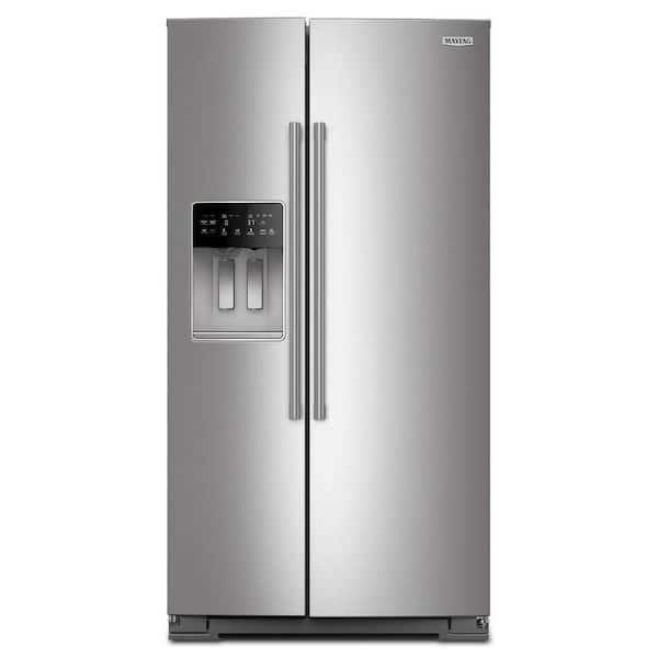 36 in. 28.7 cu. ft. Full-Depth Side-by-Side Refrigerator in Fingerprint Resistant Stainless Finish w/ PowerCold Feature