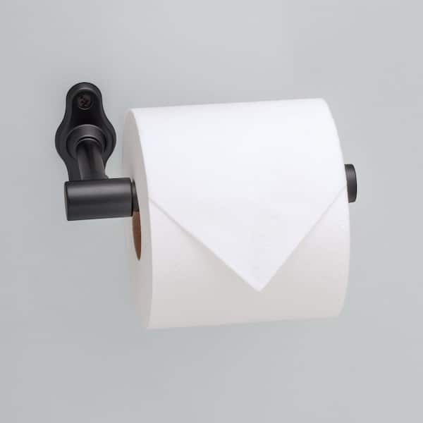 Calloway Wall Mounted Single Post Toilet Paper Holder Bath Hardware Accessory in Matte Black