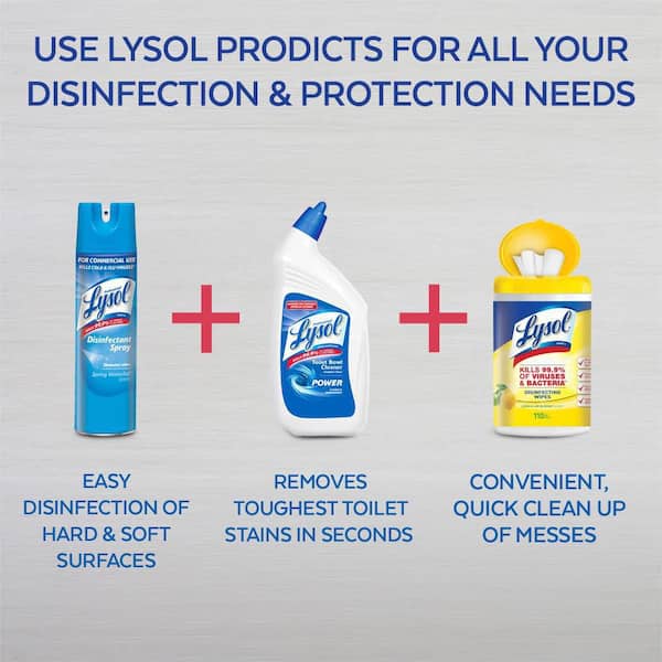 Professional Lysol Disinfectant Spray, Aerosol, Crisp Linen Scent, 19 oz. (74828)