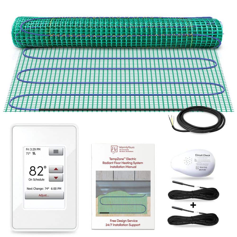 TempZone 2 ft. x 36 in. 120-Volt Radiant Floor Heating Kit (Covers 6 sq. ft.) price history on PriceWatchPro