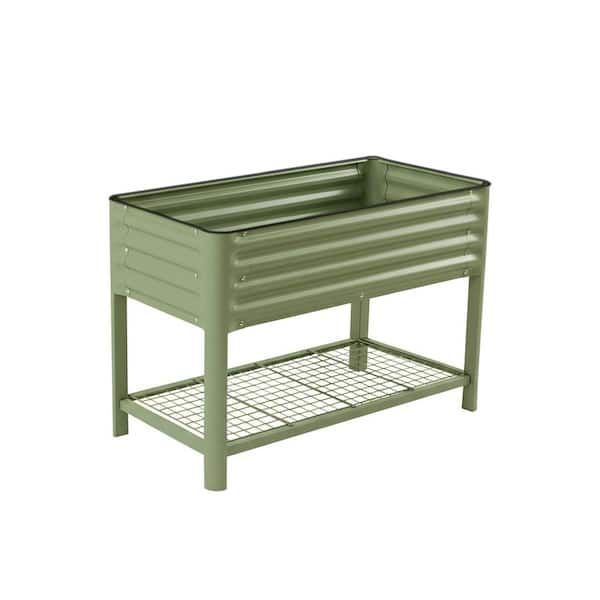 Elevated Garden Bed V Series 2' x 4' Without wheels Outdoor Planter Box for Vegetables Flower Olive Green