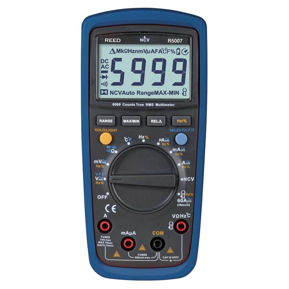 REED Instruments TRMS Digital Multimeter with Non-Contact Voltage Detector -  R5007