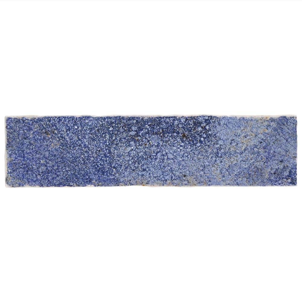 Vandalay Polished Blue 3x12 Subway Tile for Wall and Bath