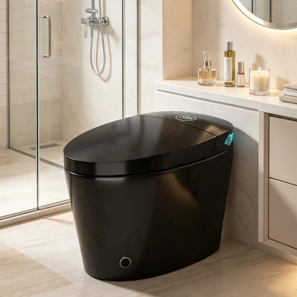 "12"" Rough-in Smart Toilet with Bidet Built in, Bidet Toilet with Heated Seat, Warm Water & Dryer, Remote Control" price history on PriceWatchPro