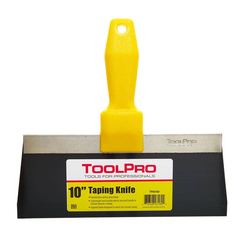 ToolPro 8 in. Flexible Blue Steel Joint Knife with Textured Handle