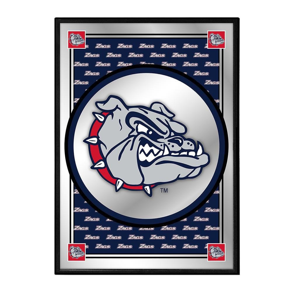 Gonzaga Bulldogs - Carbon Fiber Textured Wall Clock