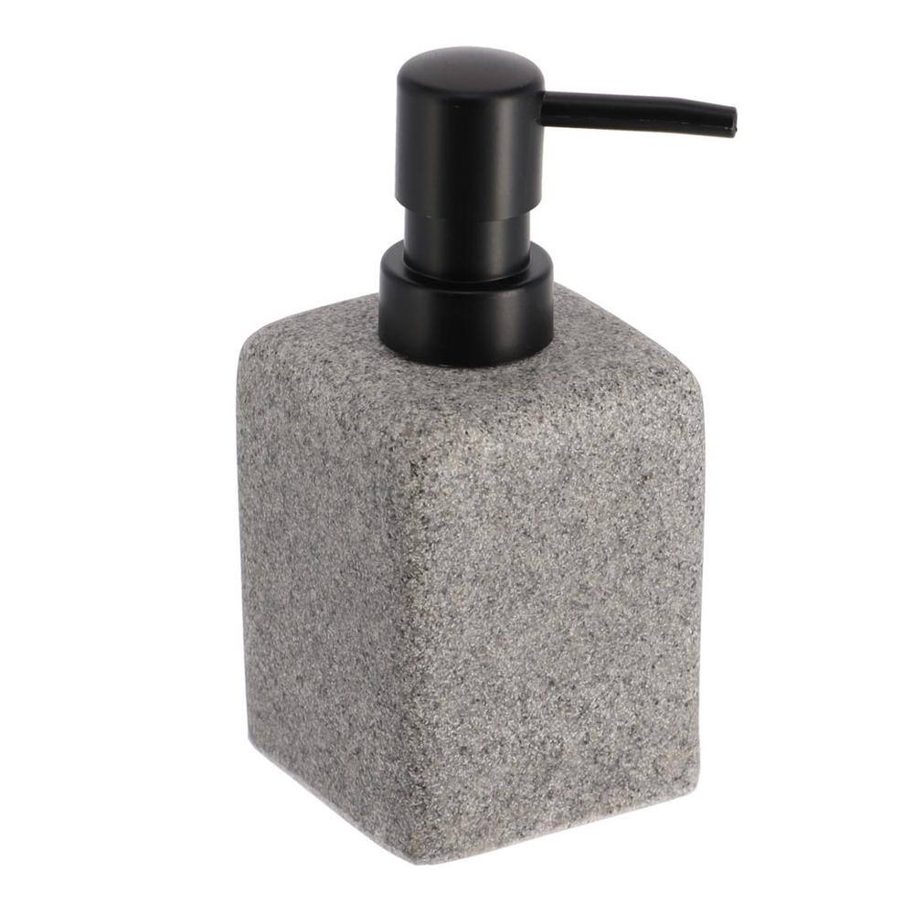 Granite Square Freestanding Hand Soap and Lotion Dispenser 10 fl. oz ...