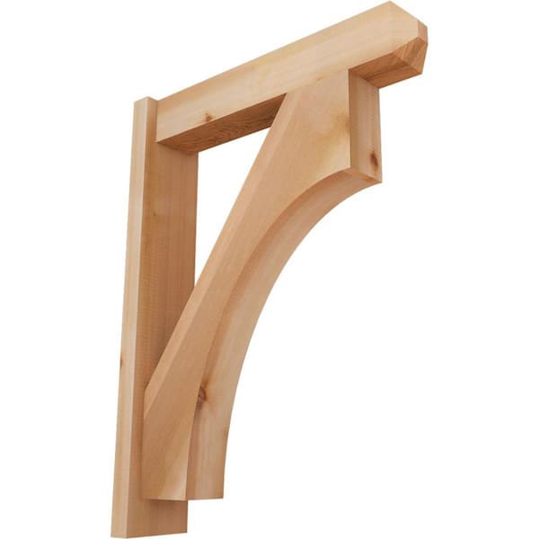 Ekena Millwork 6 in. x 32 in. x 24 in. Western Red Cedar Westlake Craftsman Smooth Outlooker