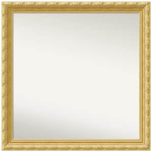 Versailles Gold 30 in. W x 30 in. H Square Non-Beveled Wood Framed Wall Mirror in Gold