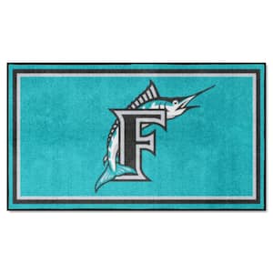 Florida Marlins 3ft. x 5ft. Plush Area Rug - Retro Collection