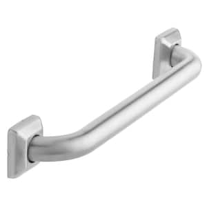 16 in. L x 2.5 in. Grab Bar in Brushed Stainless Steel