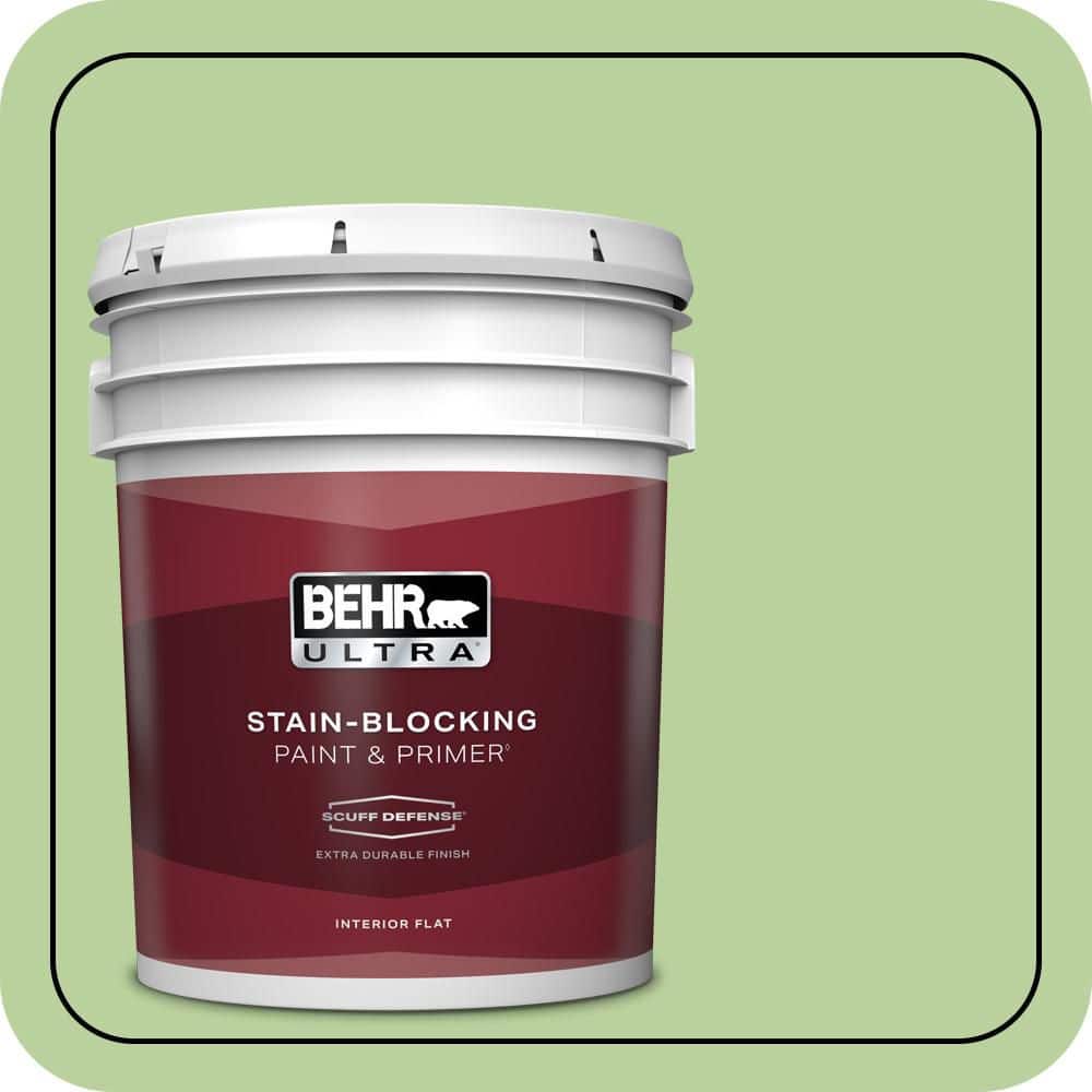 5 gal. #P380-4 Four Leaf Clover Extra Durable Flat Interior Paint & Primer price history on PriceWatchPro