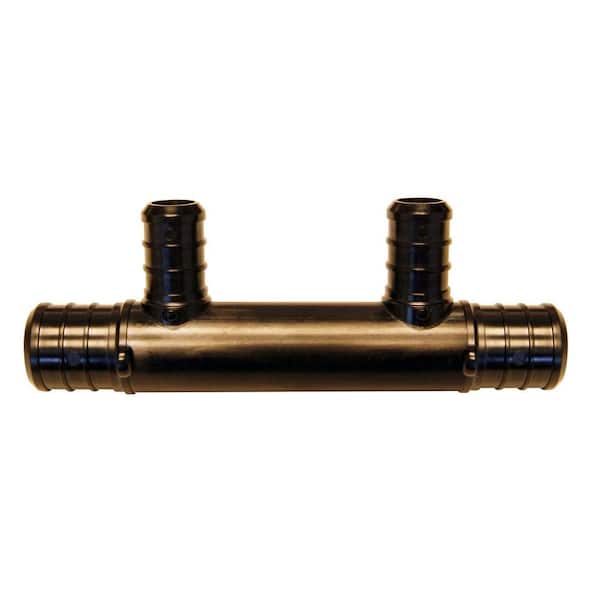 Apollo 3/4 in. x 1/2 in. Poly Alloy Barb x PEX-B Barb 2-Port Open Manifold