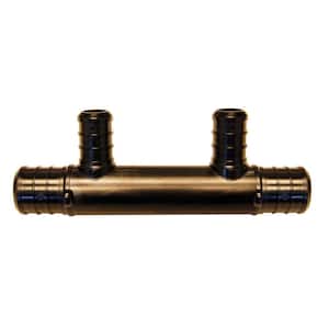 3/4 in. x 1/2 in. Poly Alloy Barb x PEX-B Barb 2-Port Open Manifold