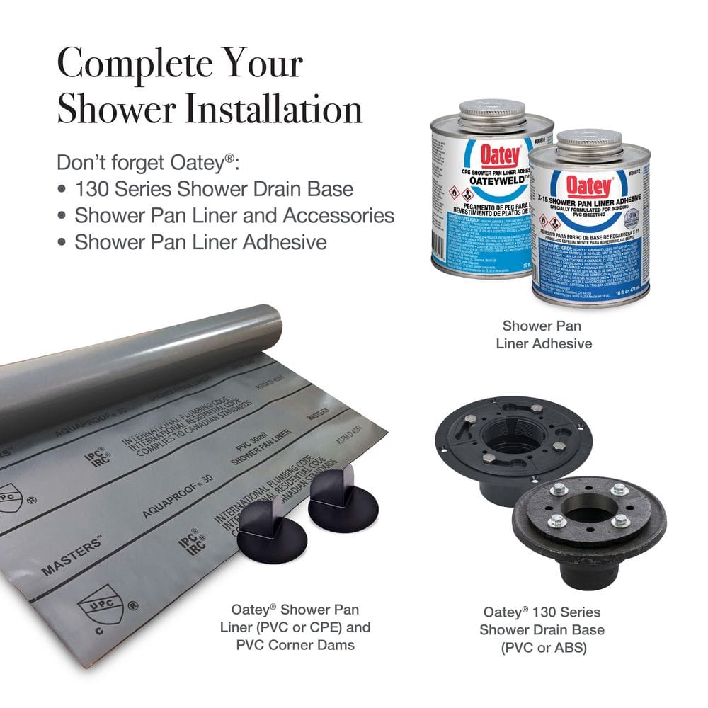 24" Stainless Steel Linear Shower Drain with Square Pattern Cover