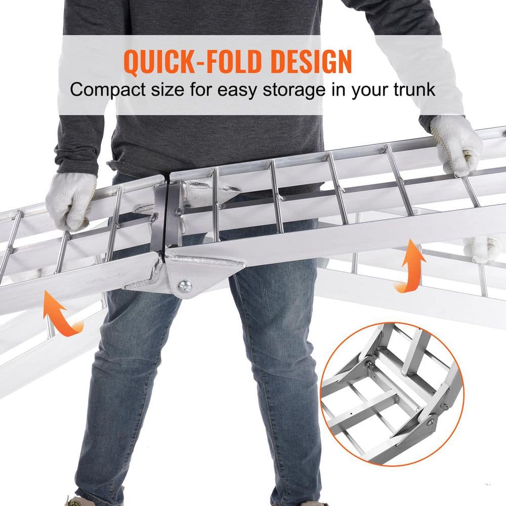 Heavy-Duty Aluminum Foldable Loading Ramps for Trucks and Trailers