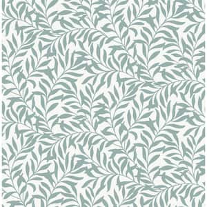 Green Wisley Peel and Stick Wallpaper Sample