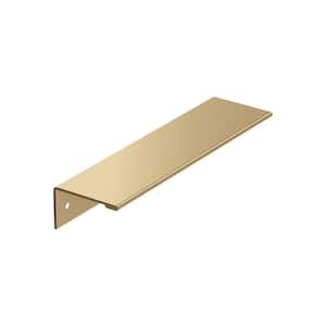 Edge Pull 5-1/16 in (128 mm) Center-to-Center Champagne Bronze Cabinet Edge Pull