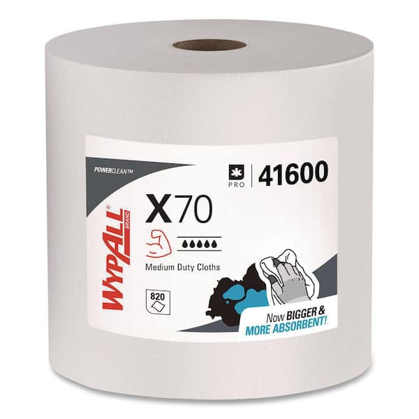 X70 Jumbo Roll White Perforated Wipes (870-Count)