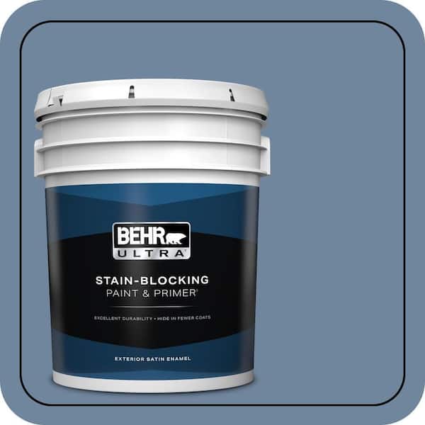 BEHR ULTRA 5 gal. #S520-5 Thundercloud Satin Enamel Exterior Paint & Primer