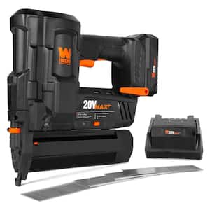 20-Volt Max Battery-Powered Cordless 18-Gauge 90° Brad Nailer with 2.0Ah Battery and Charger