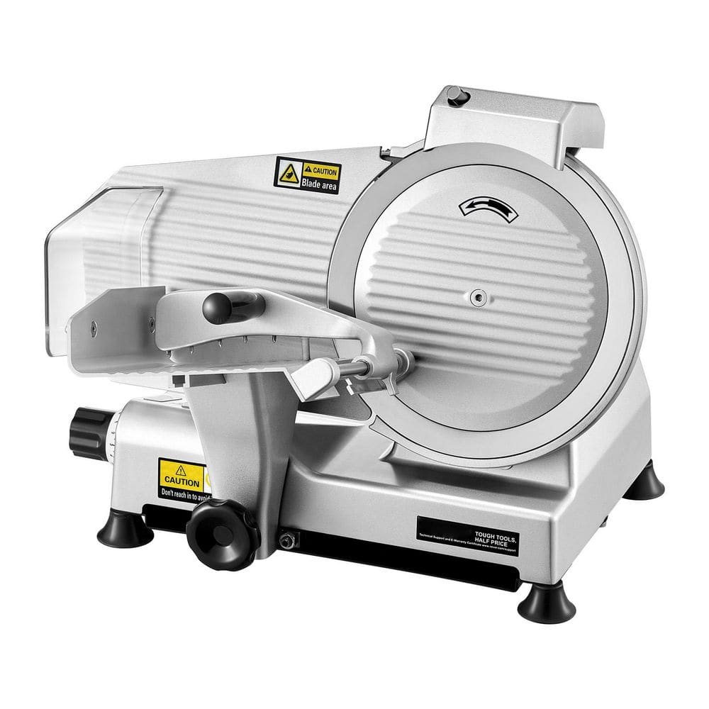 Commercial Meat Slicer, 10 in. Electric Deli Food Slicer, 180W Meat Cutter with a Premium 65Mn Blade in Silver price history on PriceWatchPro