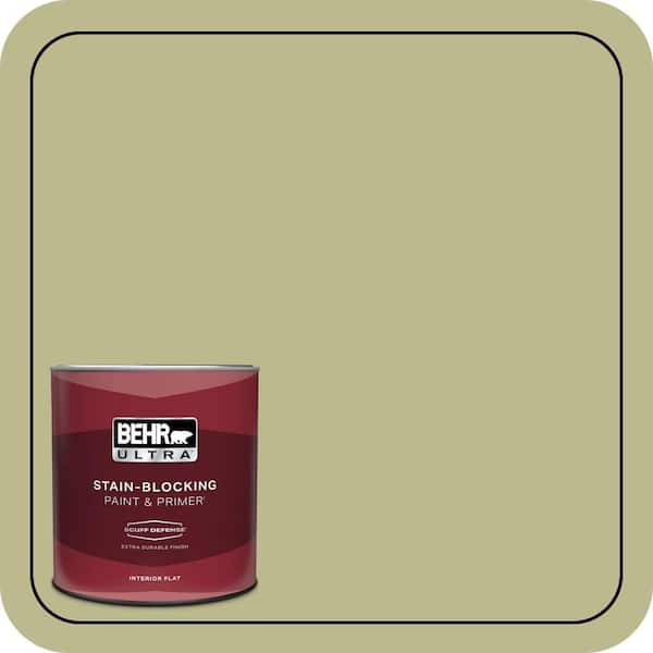 BEHR ULTRA 1 qt. #S340-4 Back To Nature Extra Durable Flat Interior Paint & Primer