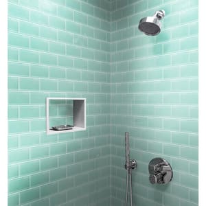 Light Blue 3 in. x 6 in. Polished Glass Mosaic Tile (5 Sq. ft./Case)
