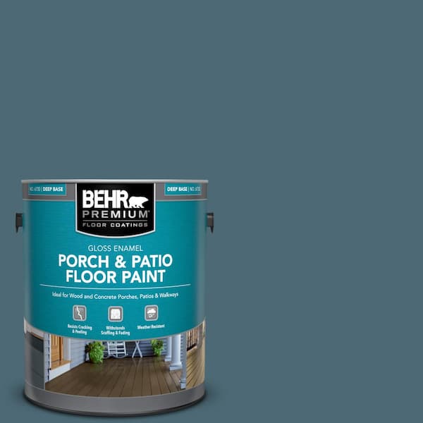 BEHR PREMIUM 1 gal. #S470-6 Shipwreck Gloss Enamel Interior/Exterior Porch and Patio Floor Paint