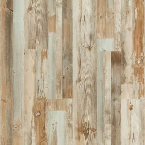 Take Home Sample - 7 in. L x 7.1 in. W x 5 mm T Gray Cottage Pine Waterproof Click Locking Rigid Core Vinyl Plank