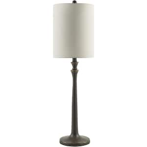 Bettiny BTI-004 34 in. H x 10 in. W x 10 in. D Accent Table Lamp, Black