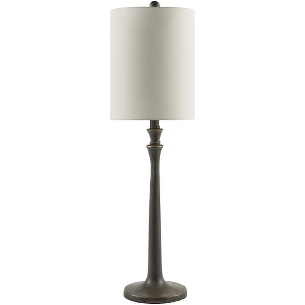Bettiny BTI-004 34 in. H x 10 in. W x 10 in. D Accent Table Lamp, Black