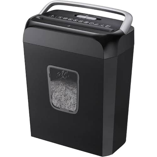 Paper Shredder for Home Use, 6 Sheet Crosscut Paper Credit Cards, Staples, and Clips Shredder Yichuhaoxi Office Storage & Organization