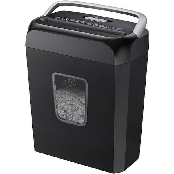 Yichuhaoxi Paper Shredder for Home Use, 6 Sheet Crosscut Paper Credit Cards, Staples, and Clips Shredder