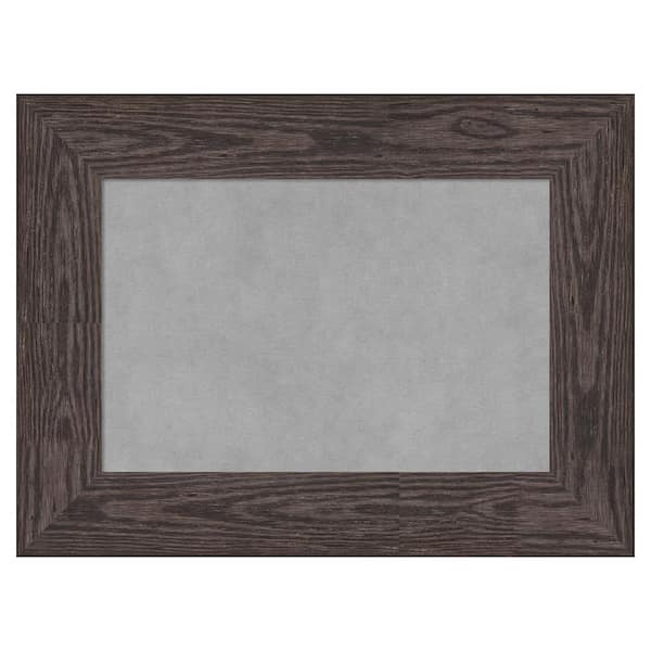 Amanti Art Bridge Black 24 in. x 18 in. Framed Magnetic Board