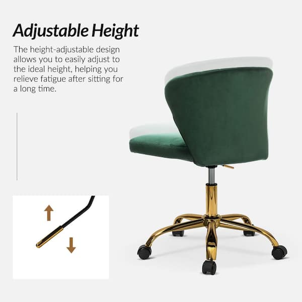 JAYDEN CREATION Ilia Modern Velvet up to 35 in. Swivel