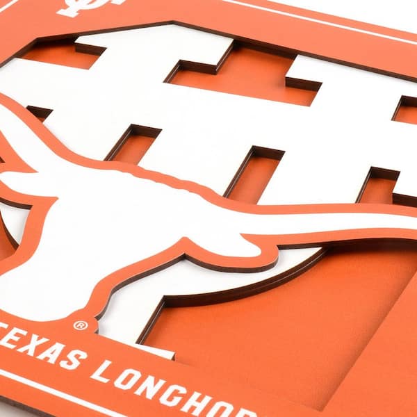 NCAA Texas Longhorns 3D Logo Series Wall Art - 12x12 2506982 - The Home  Depot