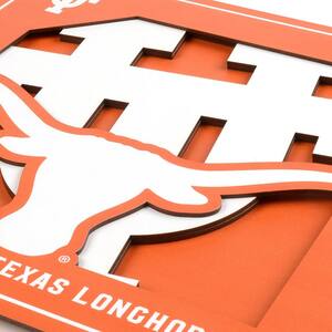 NCAA Texas Longhorns 3D Logo Series Wall Art - 12x12