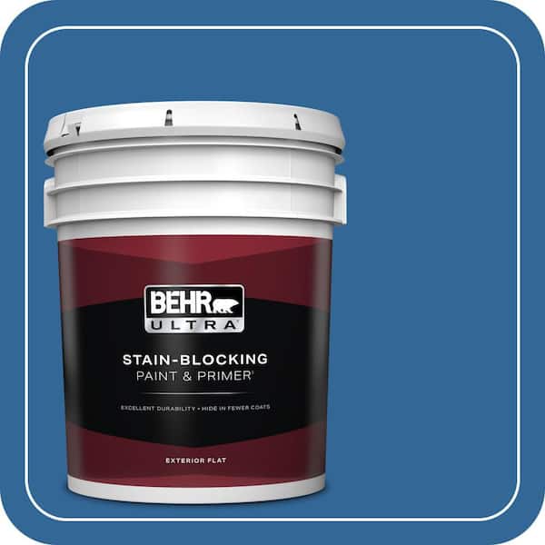 BEHR ULTRA 5 gal. #580B-7 American Anthem Flat Exterior Paint & Primer