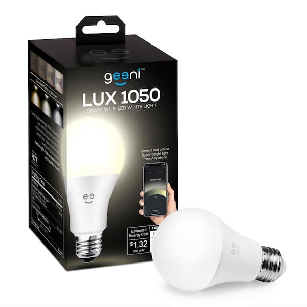 Geeni LUX 1050 75W Equivalent White A21 Smart LED Bulb