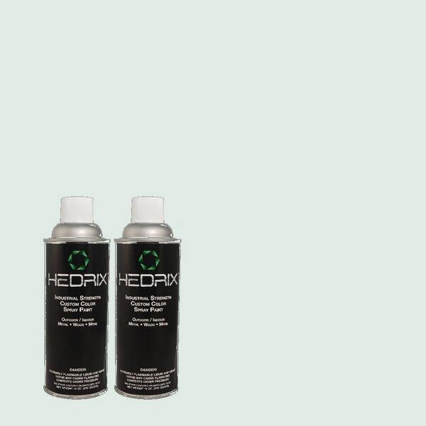 Hedrix 11 oz. Match of 500E-2 Aqua Breeze Low Lustre Custom Spray Paint (2-Pack)