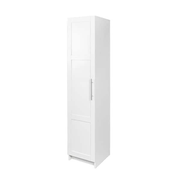 15.75 in. W x 15.75 in. D x 70.87 in. H White Linen Cabinet Stackable Wall Mounted Storage Cabinet